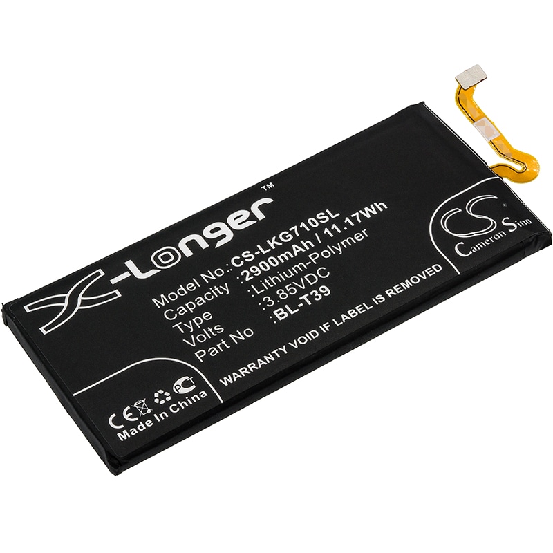 Batteri til SmartPhone, Mobil til LG G7 ThinQ, LMG710AWMH, G7 ThinQ LTE-A og andre.