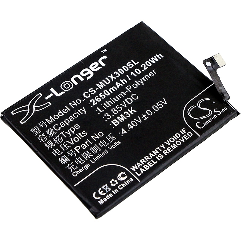 Batteri til SmartPhone, Mobil til Xiaomi Mix 3, Mi Mix 3, M1810E5E og andre.
