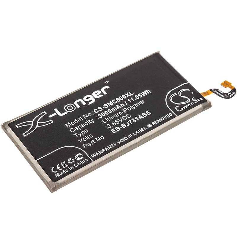 Batteri til SmartPhone, Mobil til Samsung Galaxy C8 Duos, C8 Duos TD-LTE, SM-C7100 og andre.