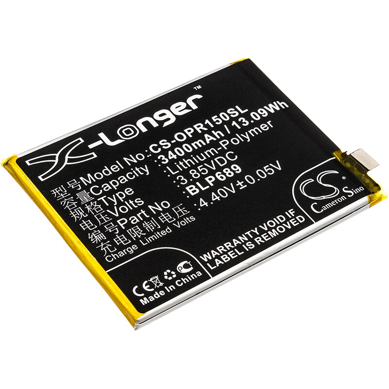 Batteri til SmartPhone, Mobil til OPPO R15x, R15x Dual SIM, PBCT10 og andre.