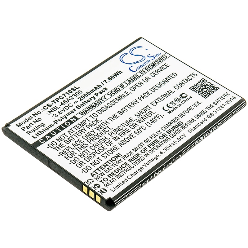 Batteri til SmartPhone, Mobil til Neffos C7a, TP705A
