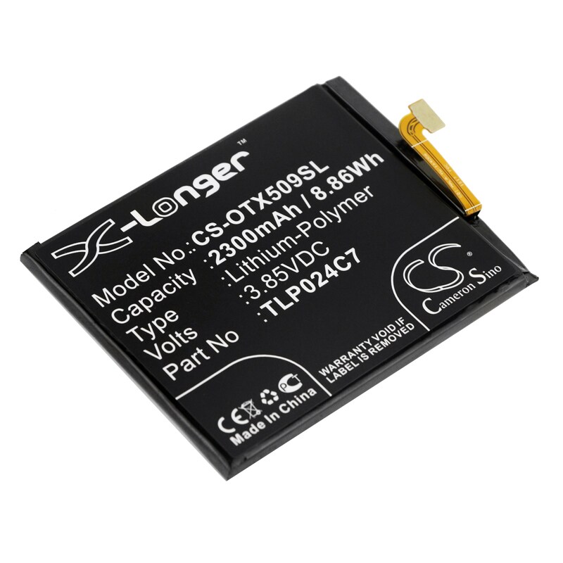 Batteri til SmartPhone, mobil til Alcatel 1X, 1X LTE, 1X Dual SIM og andre.