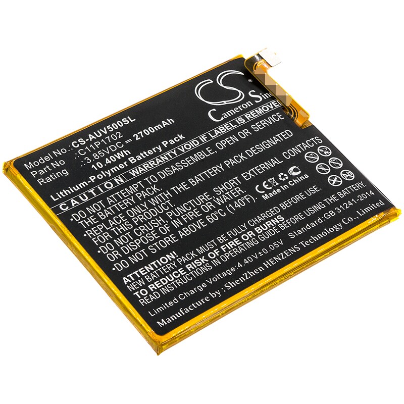 Batteri til SmartPhone, Mobil til Asus ZenFone V Live, ZenFone V Live LTE, V500KL og andre.
