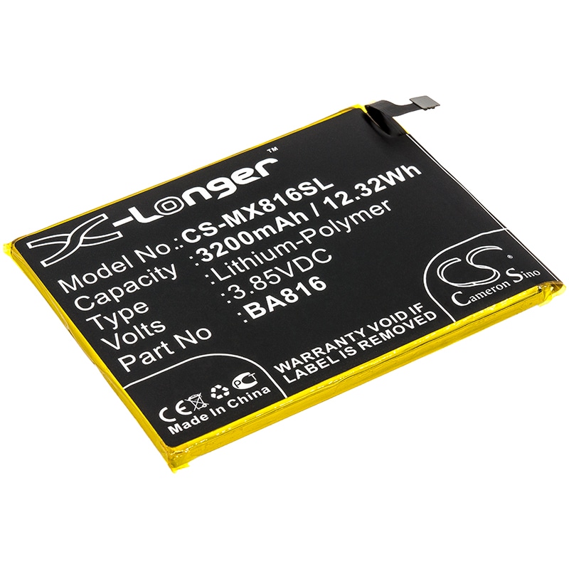 Batteri til SmartPhone, Mobil til Meizu V8, V8 Dual SIM TD-LTE, M816Q