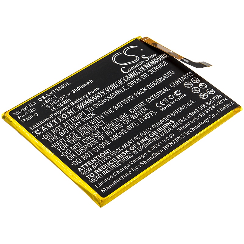 Batteri til SmartPhone, mobil til Lenovo K320T, PABY0001CN