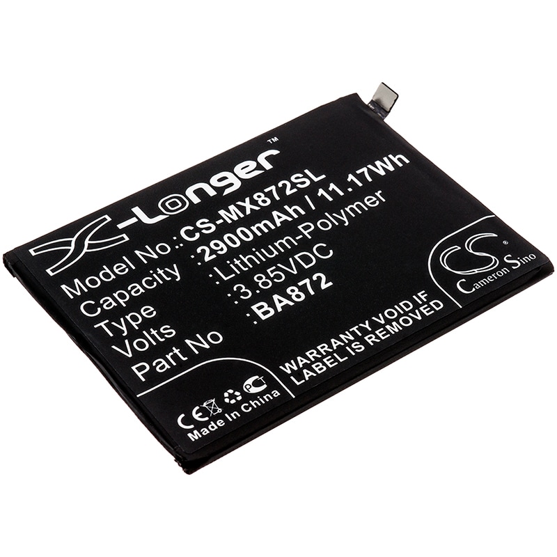 Batteri til SmartPhone, mobil til Meizu Meilan 16X, M1872, M872H og andre.