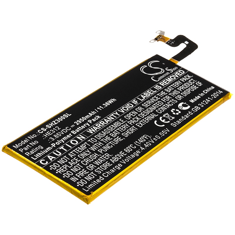Batteri til SmartPhone, Mobil til Sharp Z3, L900S, FS8009