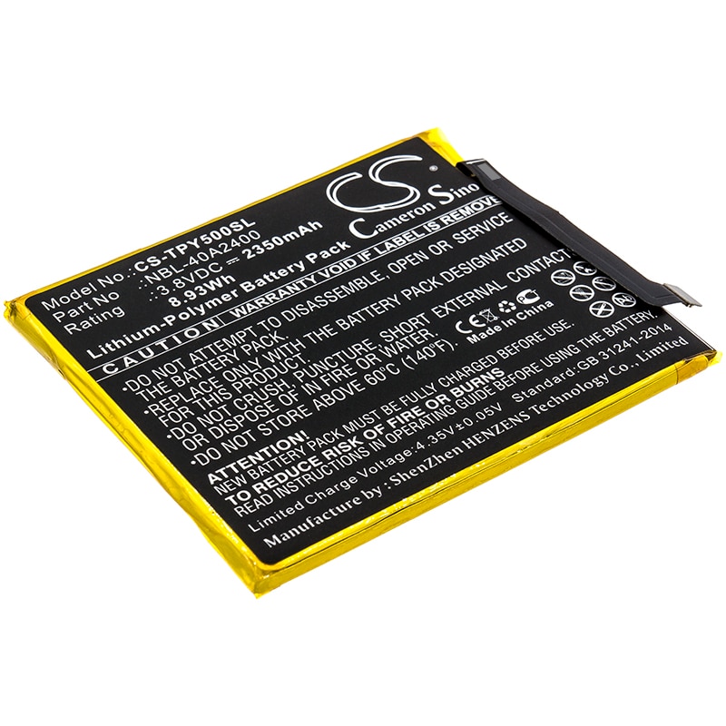 Batteri til SmartPhone, Mobil til Neffos Y5s Dual SIM, Y5s Dual SIM LTE AM, TP804C og andre.