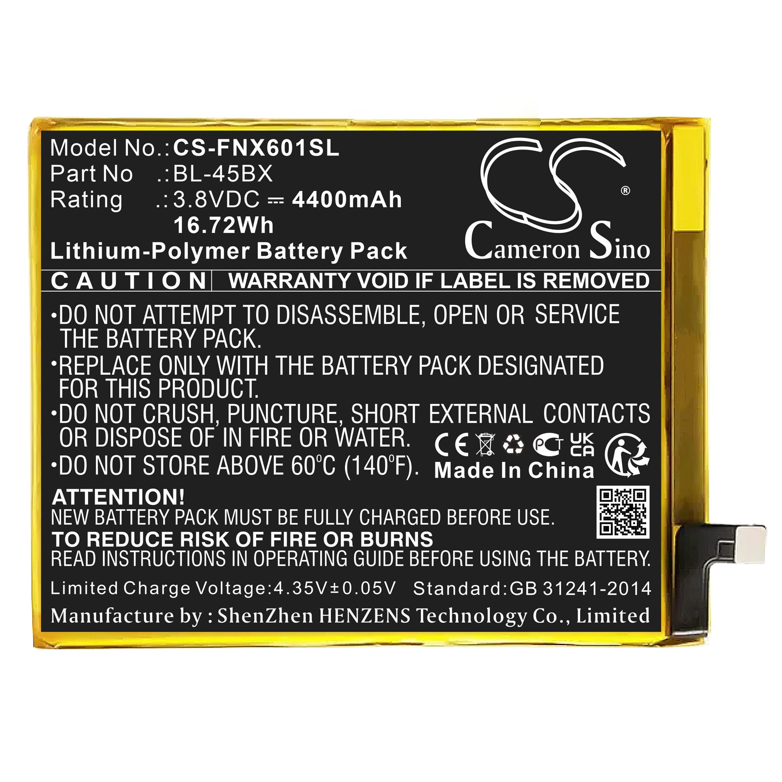 Batteri til SmartPhone, Mobil til Infinix Note 3, X601
