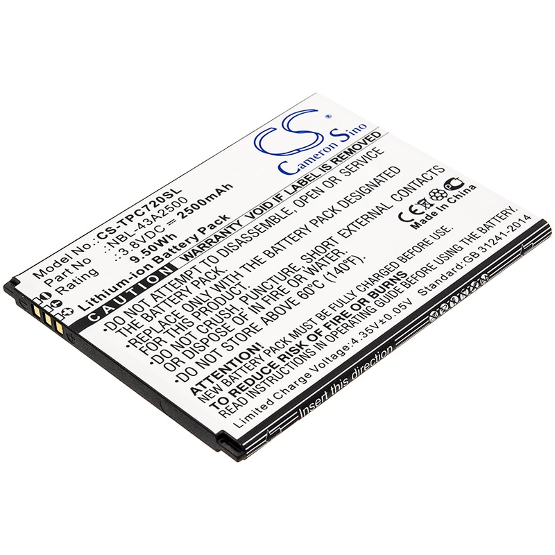 Batteri til SmartPhone, Mobil til Neffos C7s, TP7051A, TP7051C