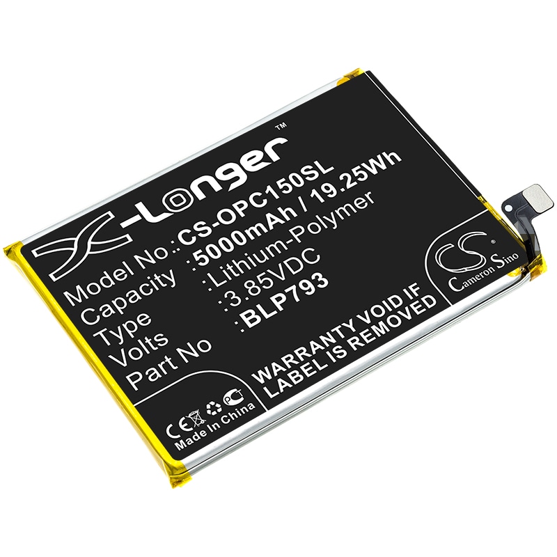 Batteri til SmartPhone, Mobil til OPPO Realme C15, RMX2186, Realme C12 og andre.