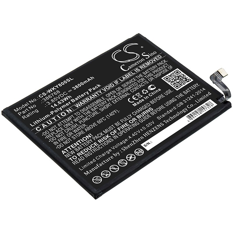Batteri til SmartPhone, Mobil til Wiko Y80, W-V720