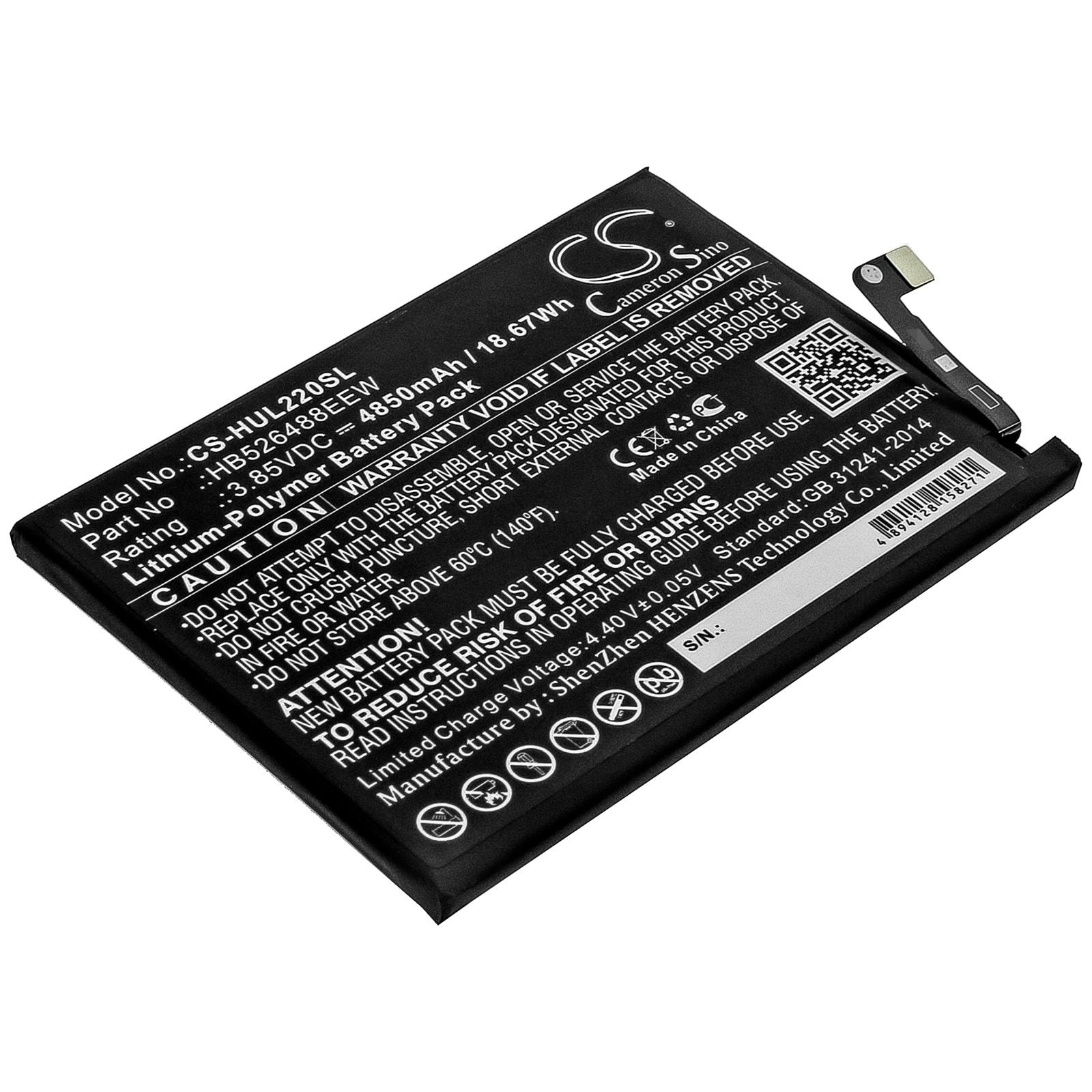 Batteri til SmartPhone, mobil til Huawei P Smart 2021, PPA-LX2, PPA-L22 og andre.