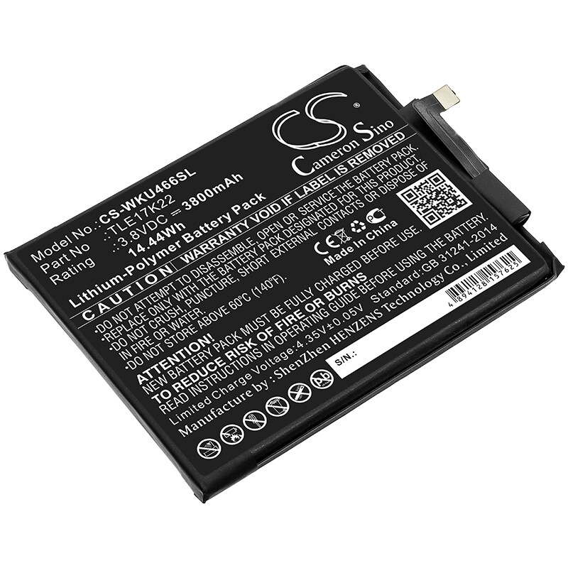 Batteri til SmartPhone, Mobil til Wiko U Feel Go, P4661AN