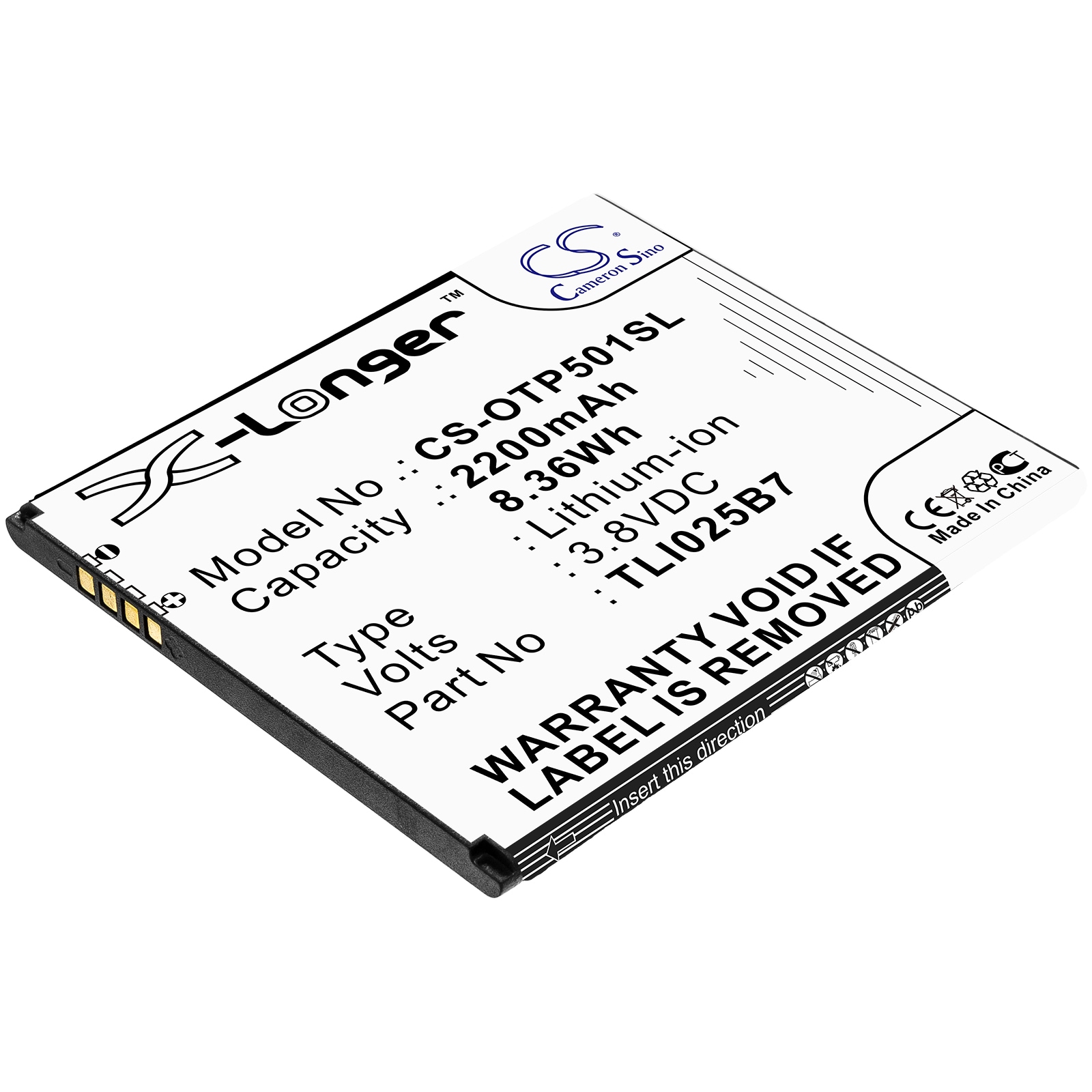 Batteri til SmartPhone, Mobil til Alcatel A3 Plus, 5011A