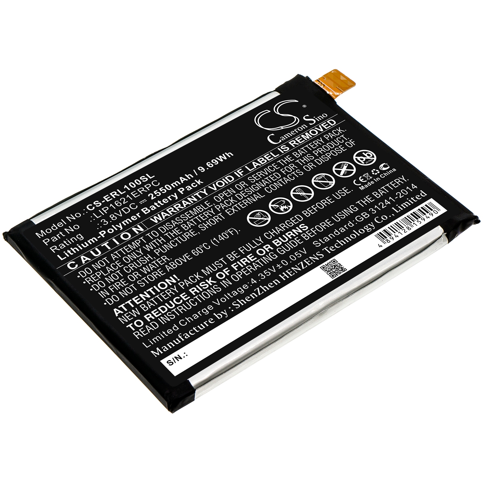 Batteri til SmartPhone, Mobil til Sony Xperia L1, Xperia L1 LTE, G3311 og andre.