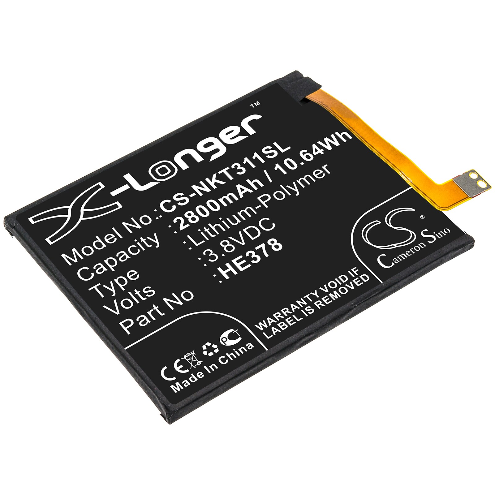 Batteri til SmartPhone, mobil til Nokia 3.1A, TA1140, TA1141