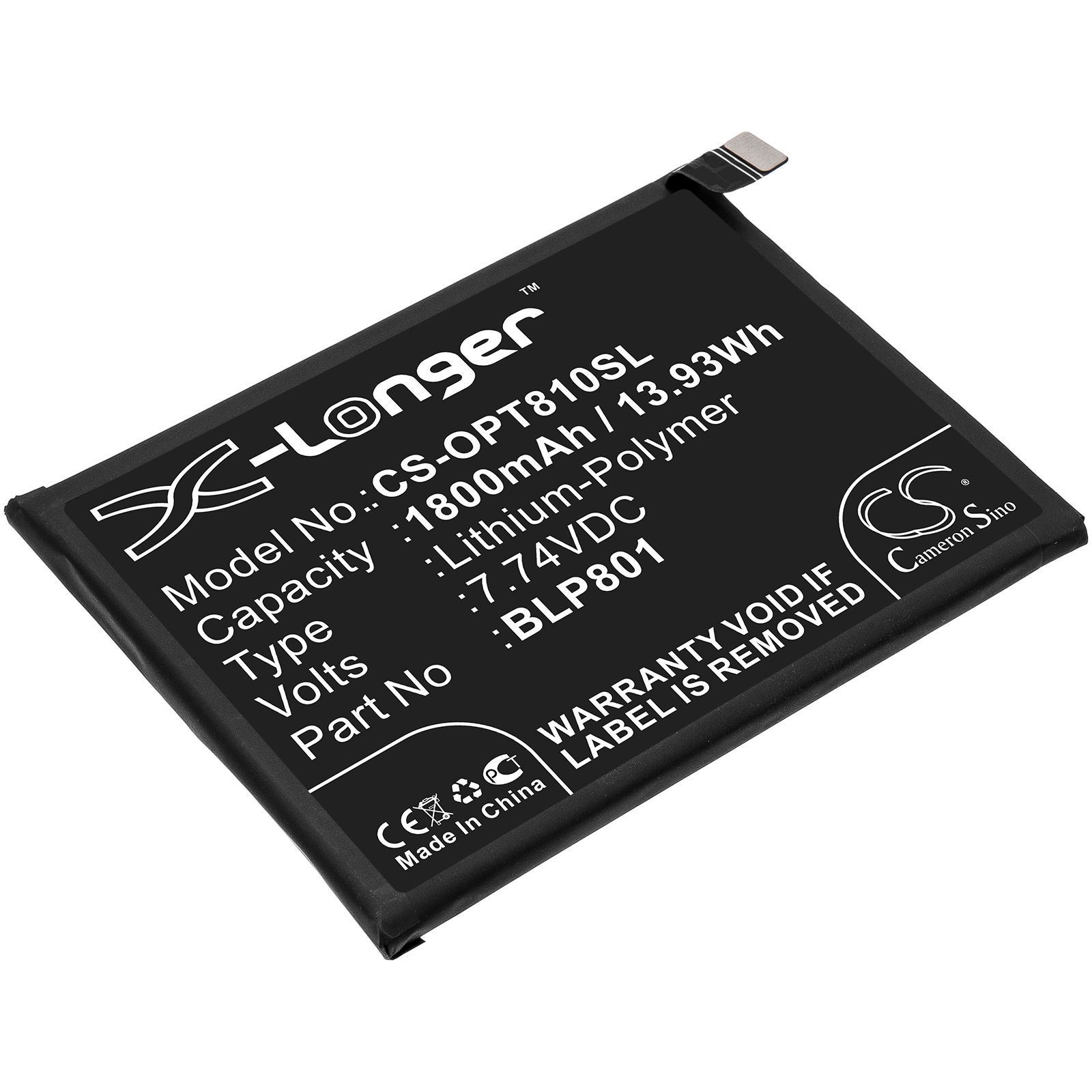 Batteri til SmartPhone, Mobil til Oneplus 8T+ 5G, KB2003