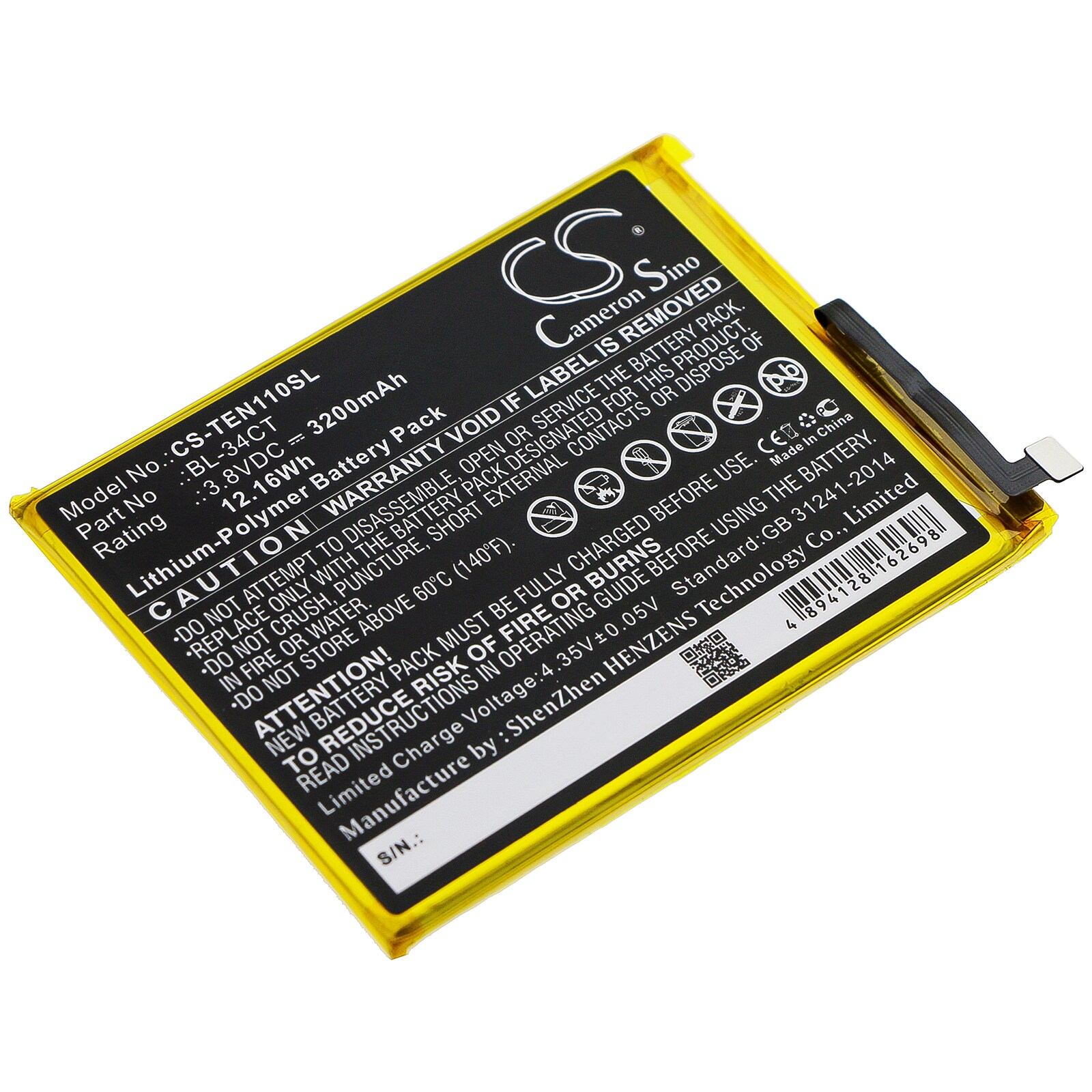 Batteri til SmartPhone, Mobil til Tecno Camon 11S, Camon iSky3, Camon i4