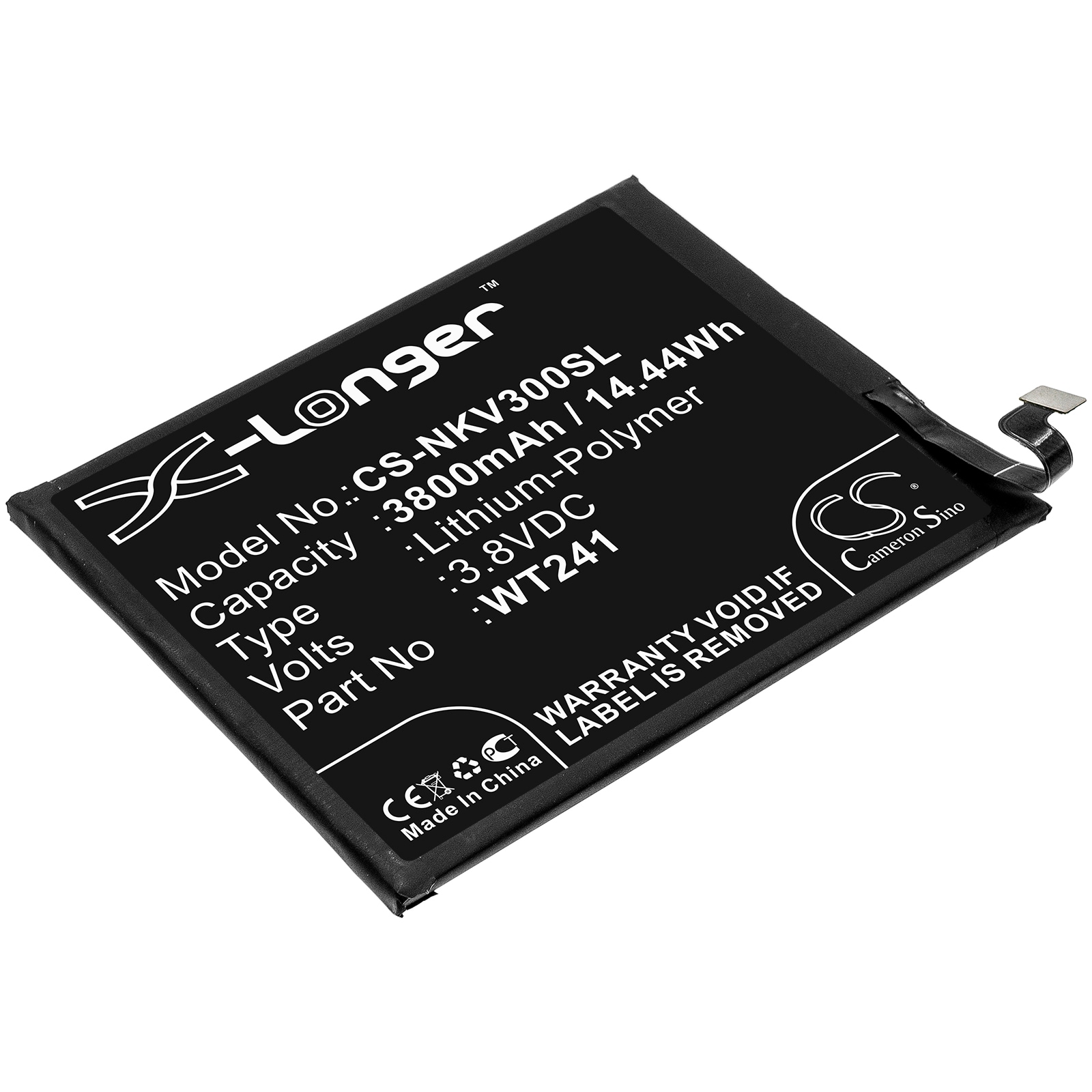 Batteri til SmartPhone, mobil til Nokia 3 V, TA-1153