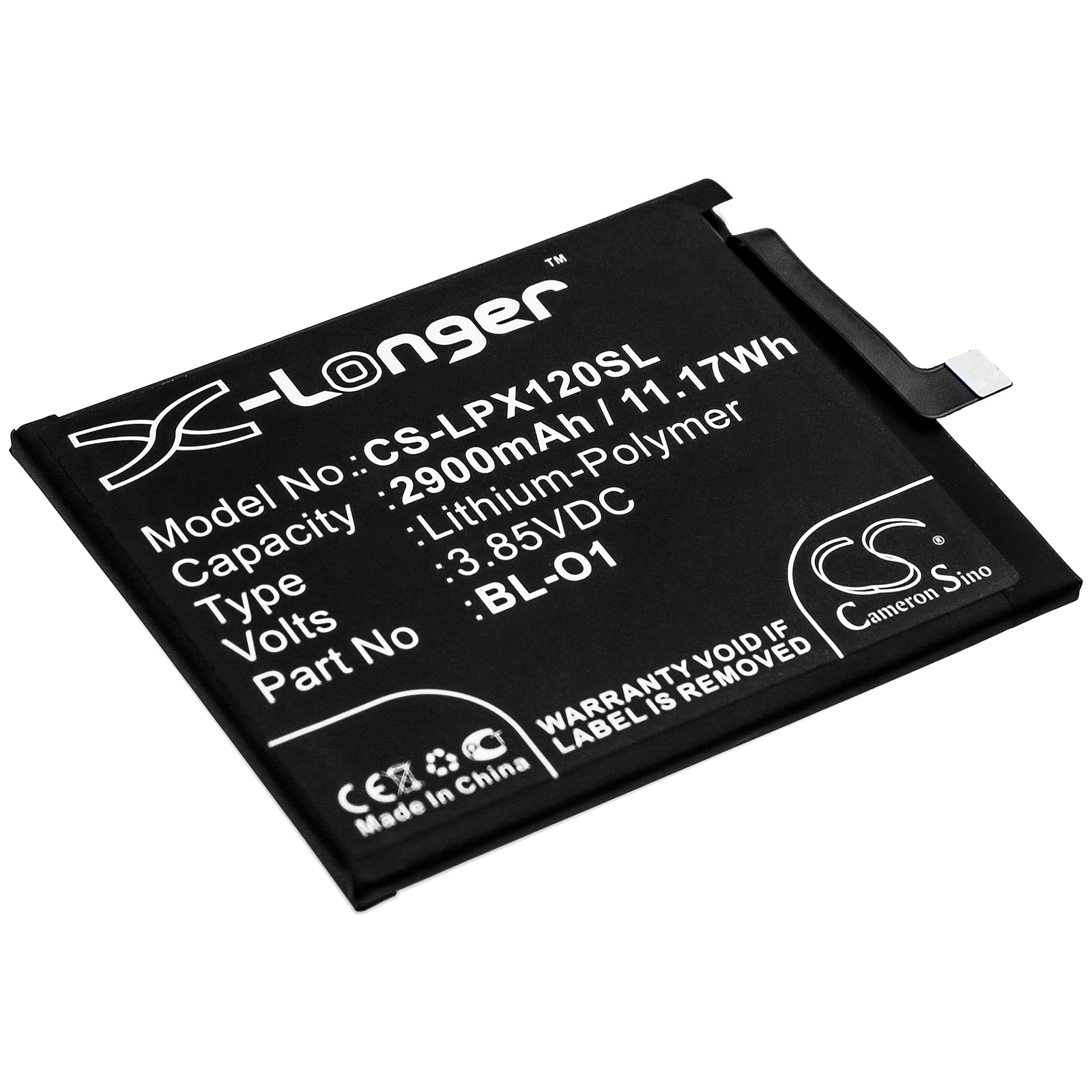 Batteri til SmartPhone, Mobil til LG K8+, K8 Plus, X120 Nova og andre.