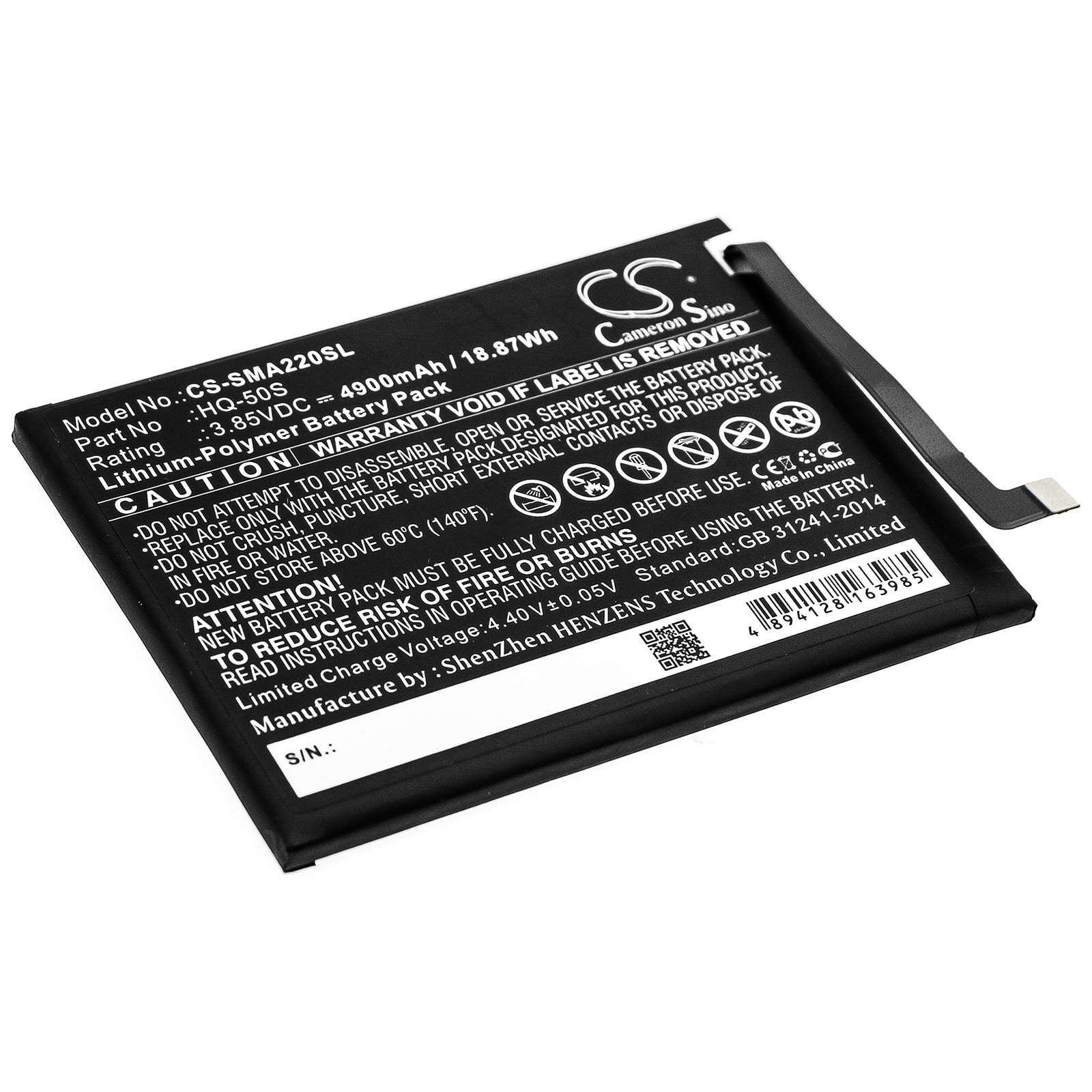 Batteri til SmartPhone, Mobil til Samsung Galaxy A02, Galaxy A02 2021, SM-A022F og andre.
