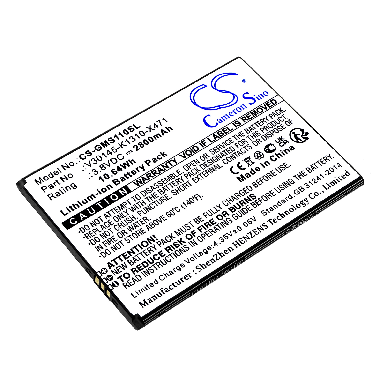 Batteri til SmartPhone, mobil til Gigaset GS110