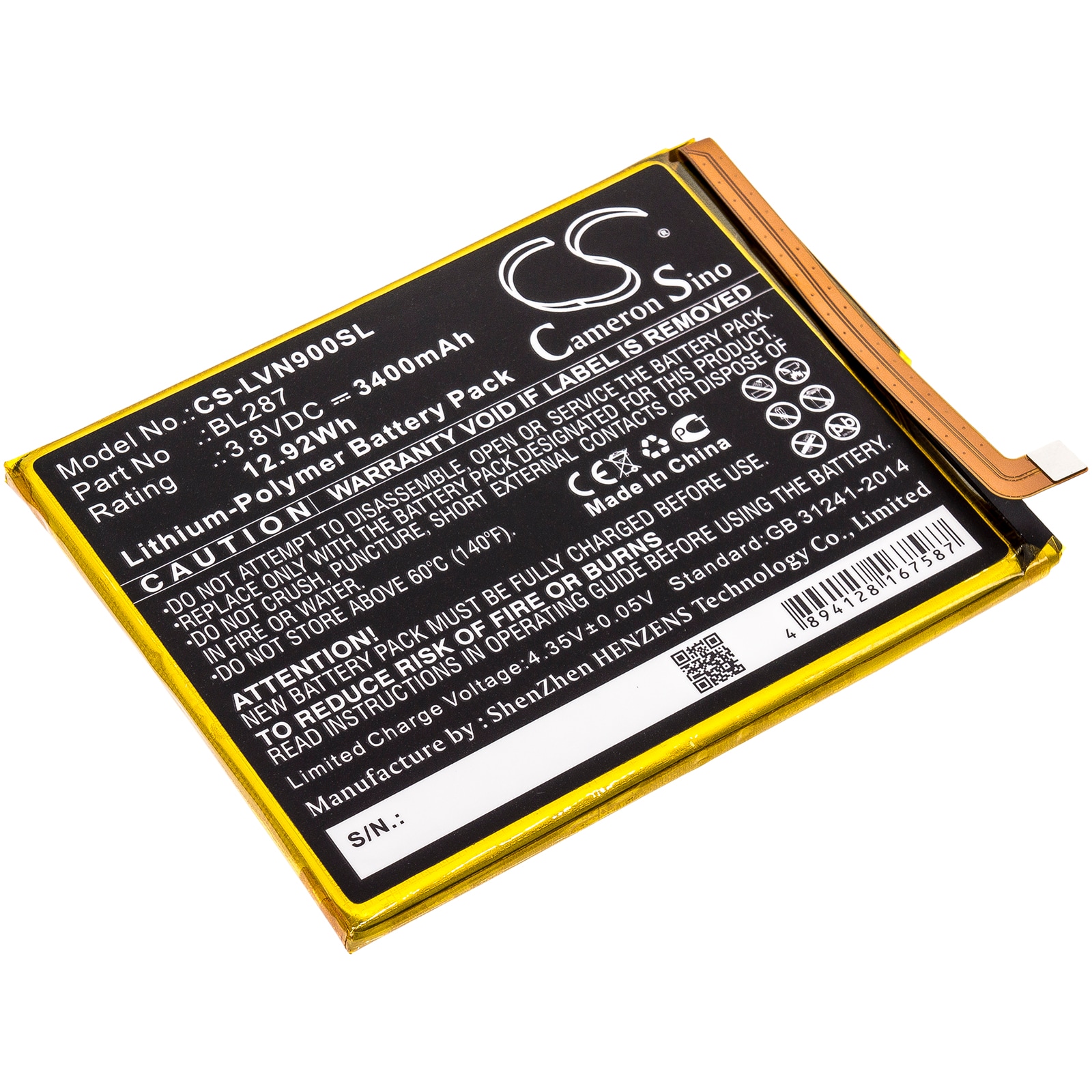 Batteri til SmartPhone, Mobil til Lenovo K9 Note