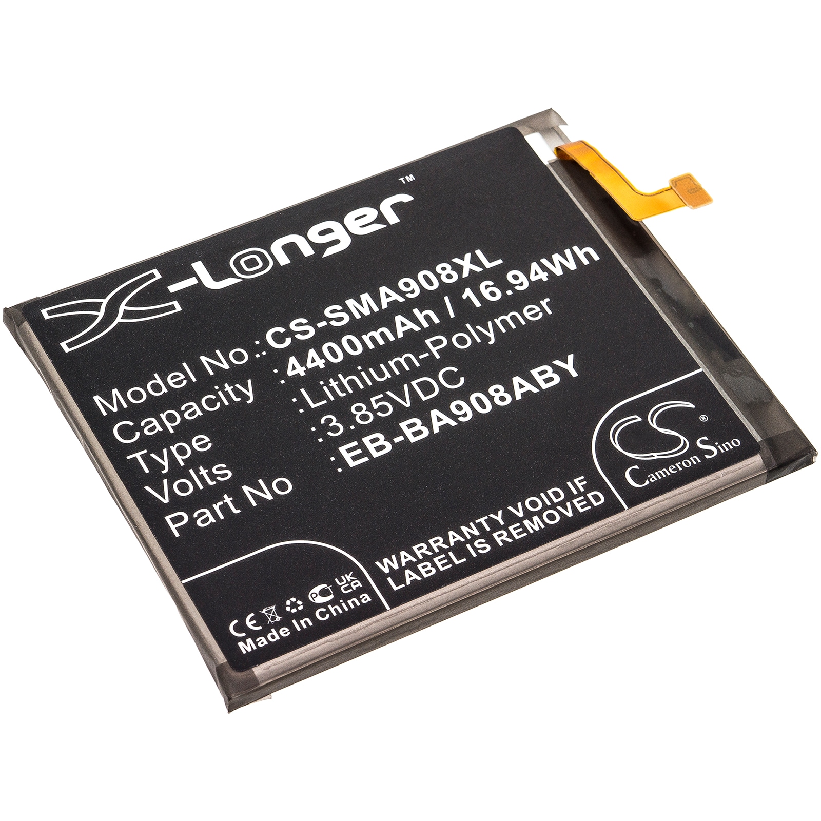 Batteri til SmartPhone, Mobil til Samsung Galaxy A90 5G, SM-A908, SM-A908B og andre.