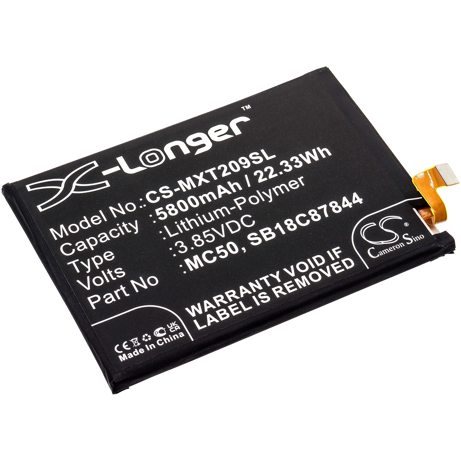Batteri til SmartPhone, Mobil til Lenovo K12 Pro, K12 Pro 2020, XT2091-8 og andre.