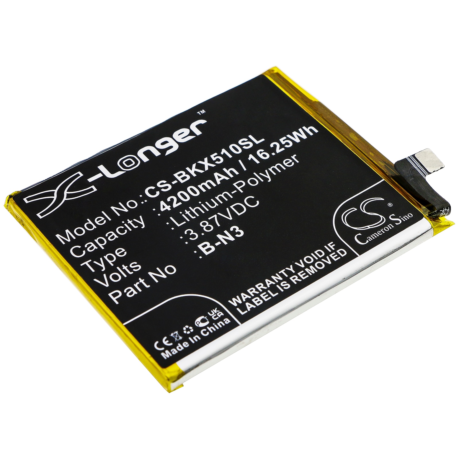 Batteri til SmartPhone, Mobil til VIVO X50 Pro, X50 Pro 5G, X51 5G og andre.