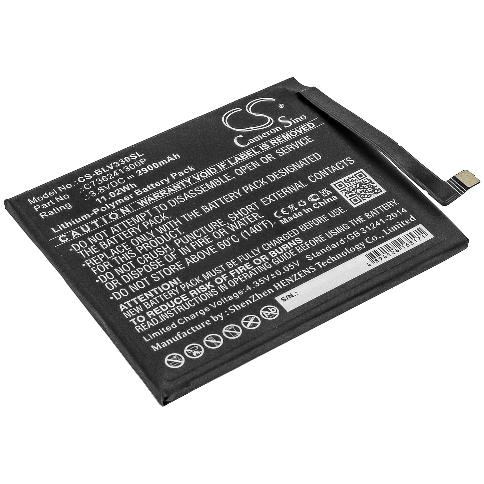 Batteri til SmartPhone, Mobil til BLU Vivo XI, V0330WW, V0320VV