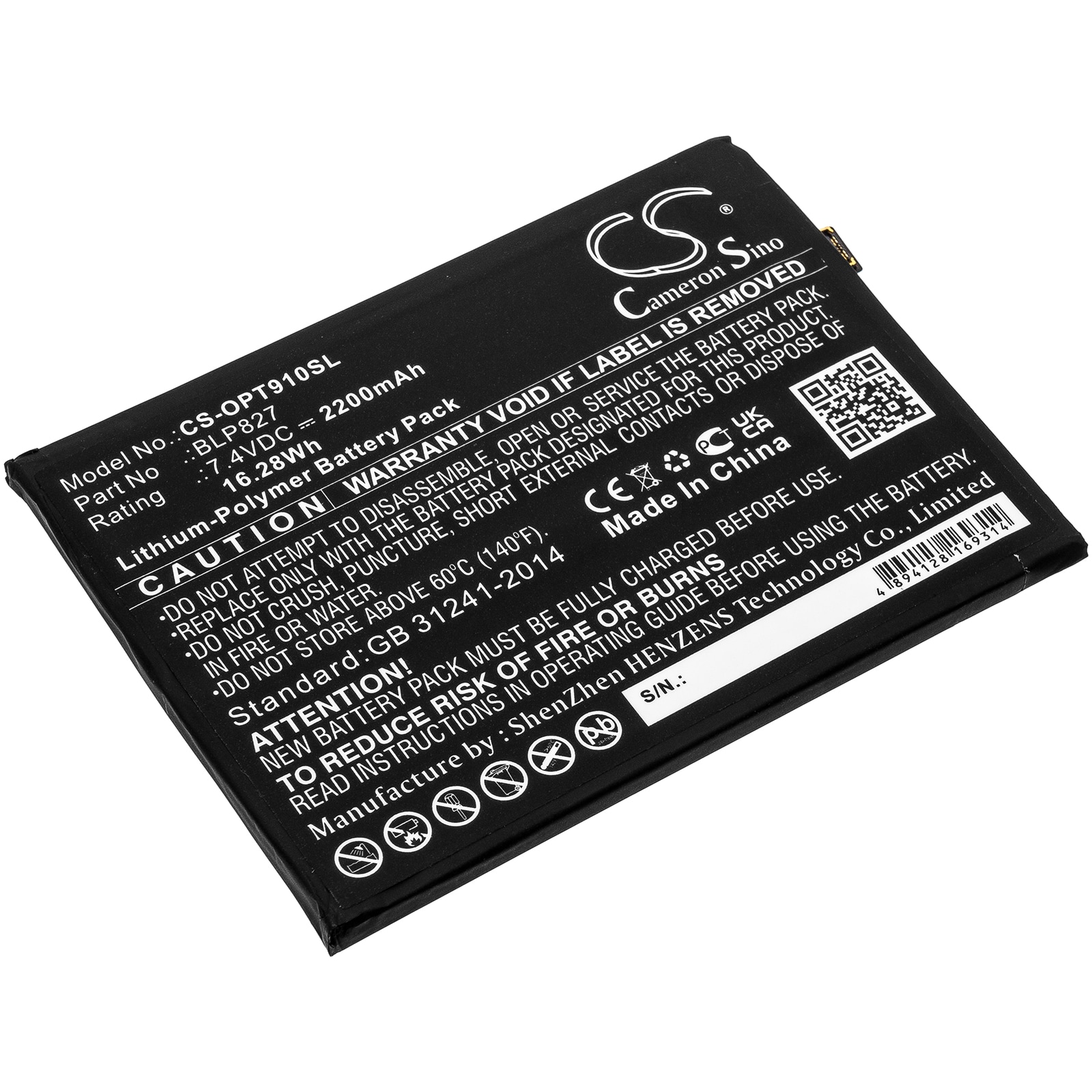 Batteri til SmartPhone, Mobil til Oneplus 9 Pro 5G, LE2120, LE2121 og andre.