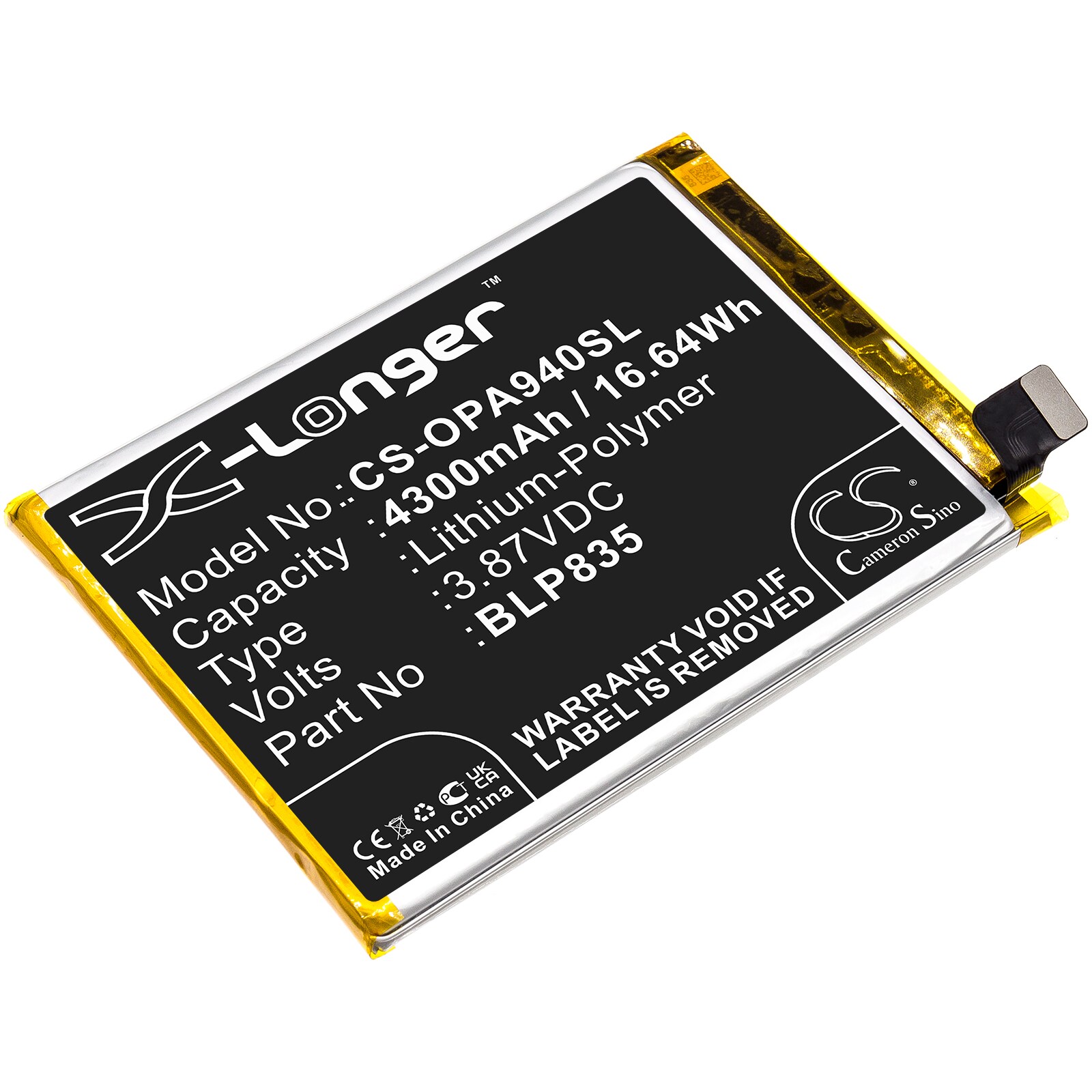 Batteri til SmartPhone, Mobil til OPPO A94, CPH2203, CPH2205 og andre.