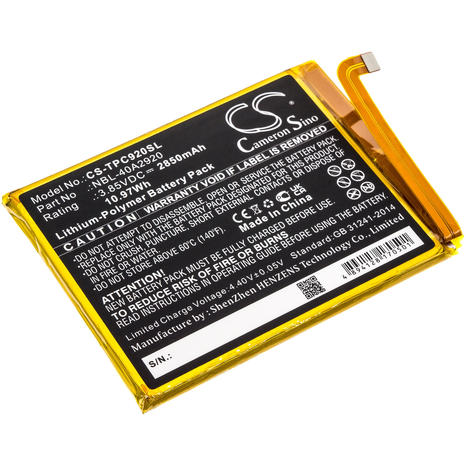 Batteri til SmartPhone, Mobil til Neffos C9A, TP706A