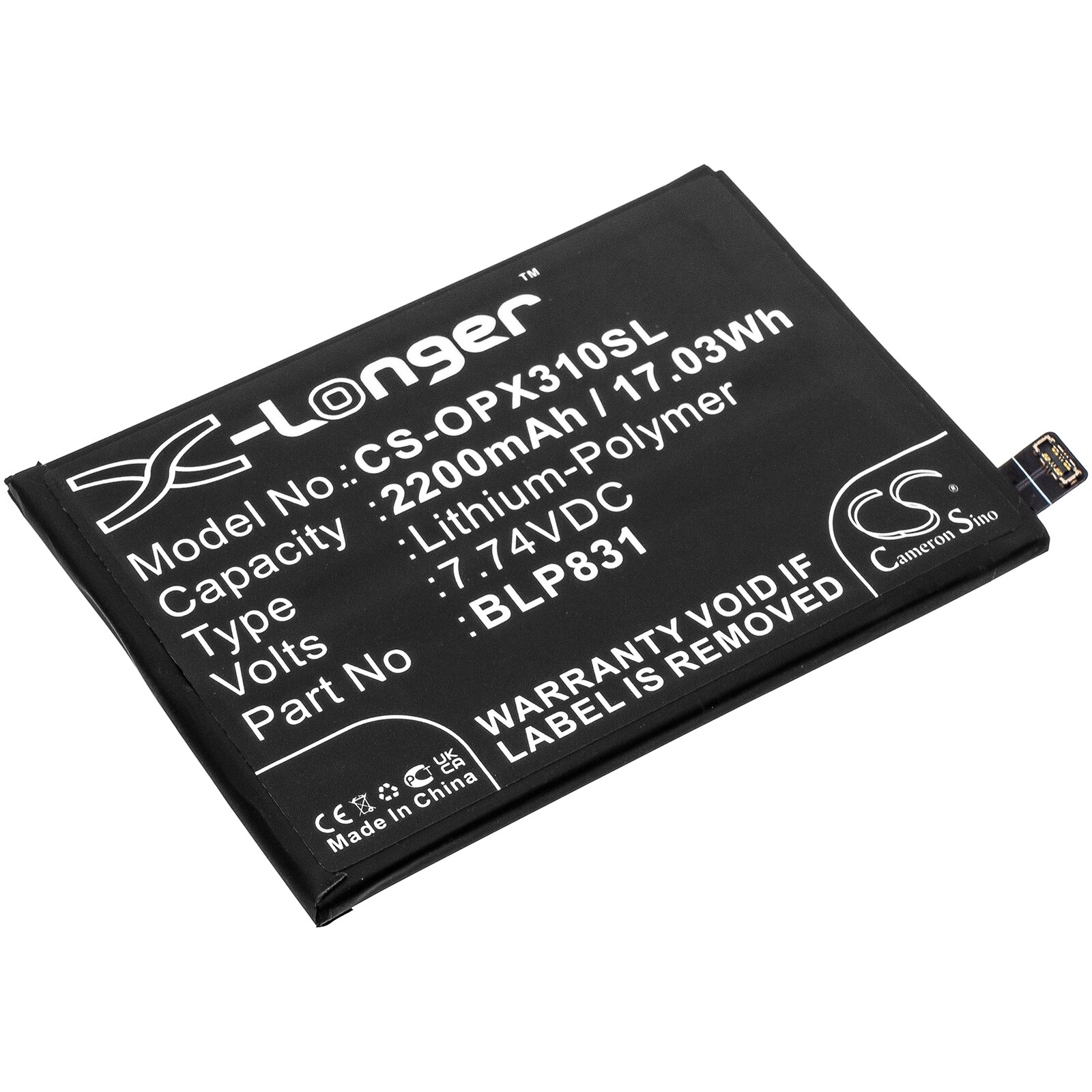Batteri til SmartPhone, Mobil til OPPO Find X3 Pro, PEEM00, CPH2173 og andre.