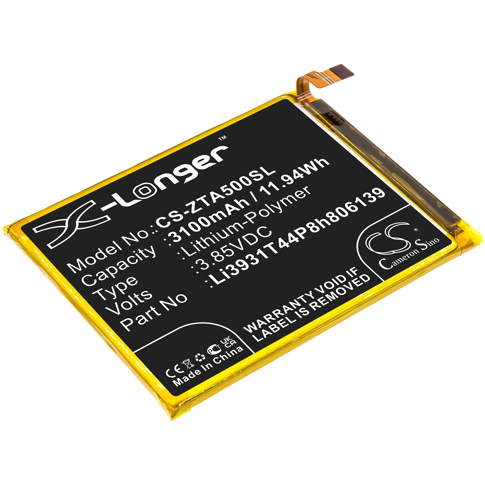 Batteri til SmartPhone, Mobil til ZTE Blade A5 2020, Visible R2, Z5151V og andre.