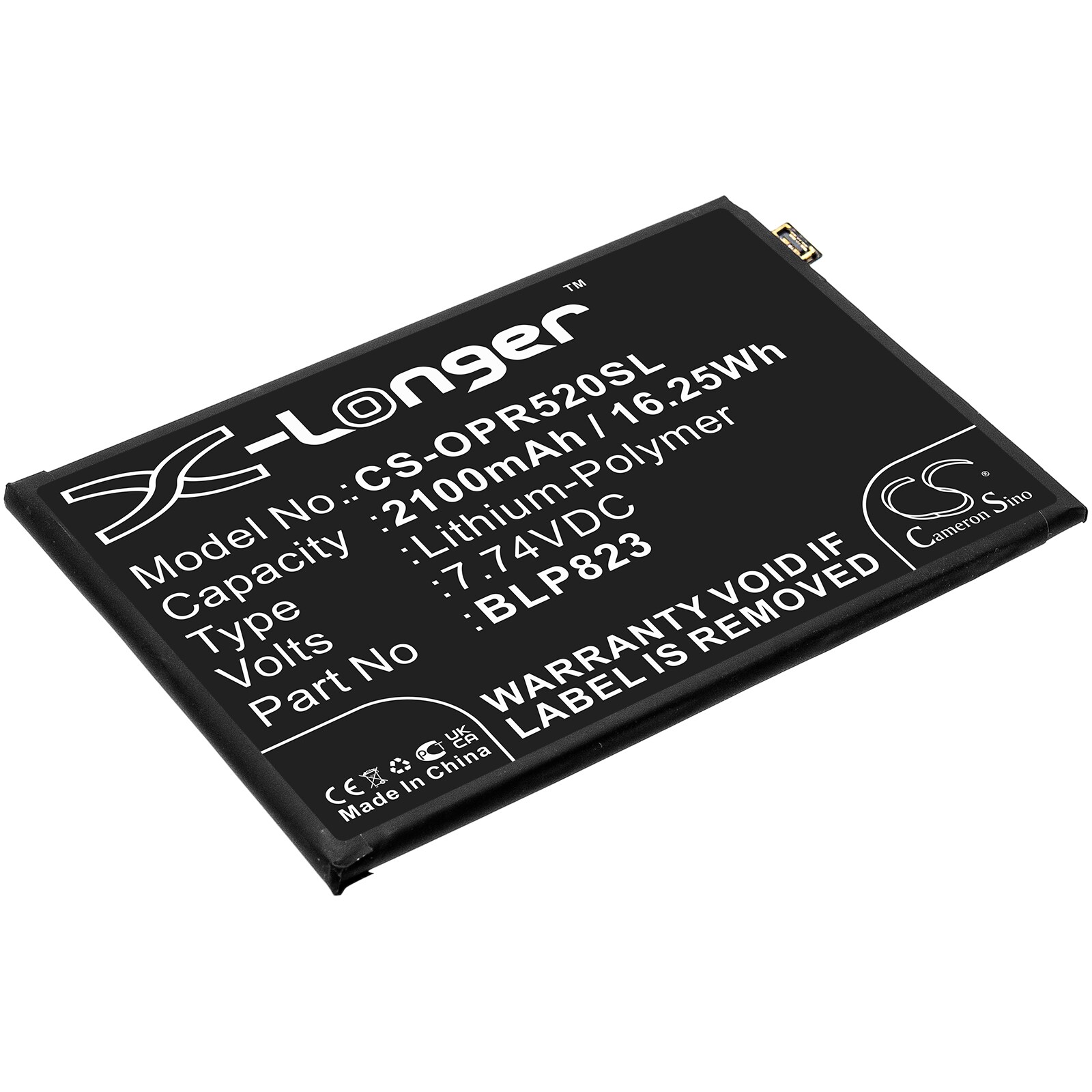Batteri til SmartPhone, Mobil til OPPO Reno5 Pro, Reno5 Pro 5G, CPH2201 og andre.