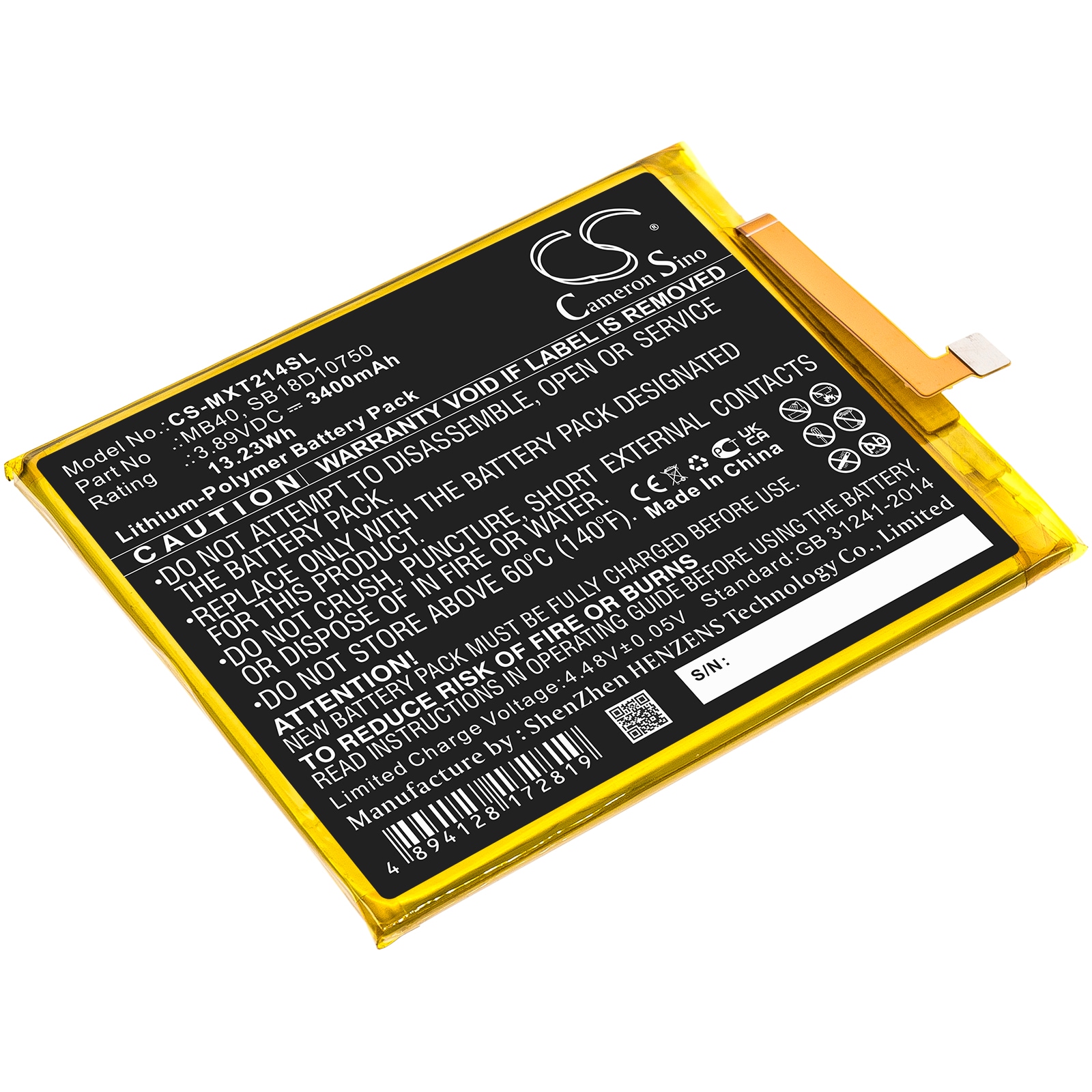 Batteri til SmartPhone, Mobil til Motorola Moto Edge 20 5G, Edge 20 5G 2021, XT2143 og andre.