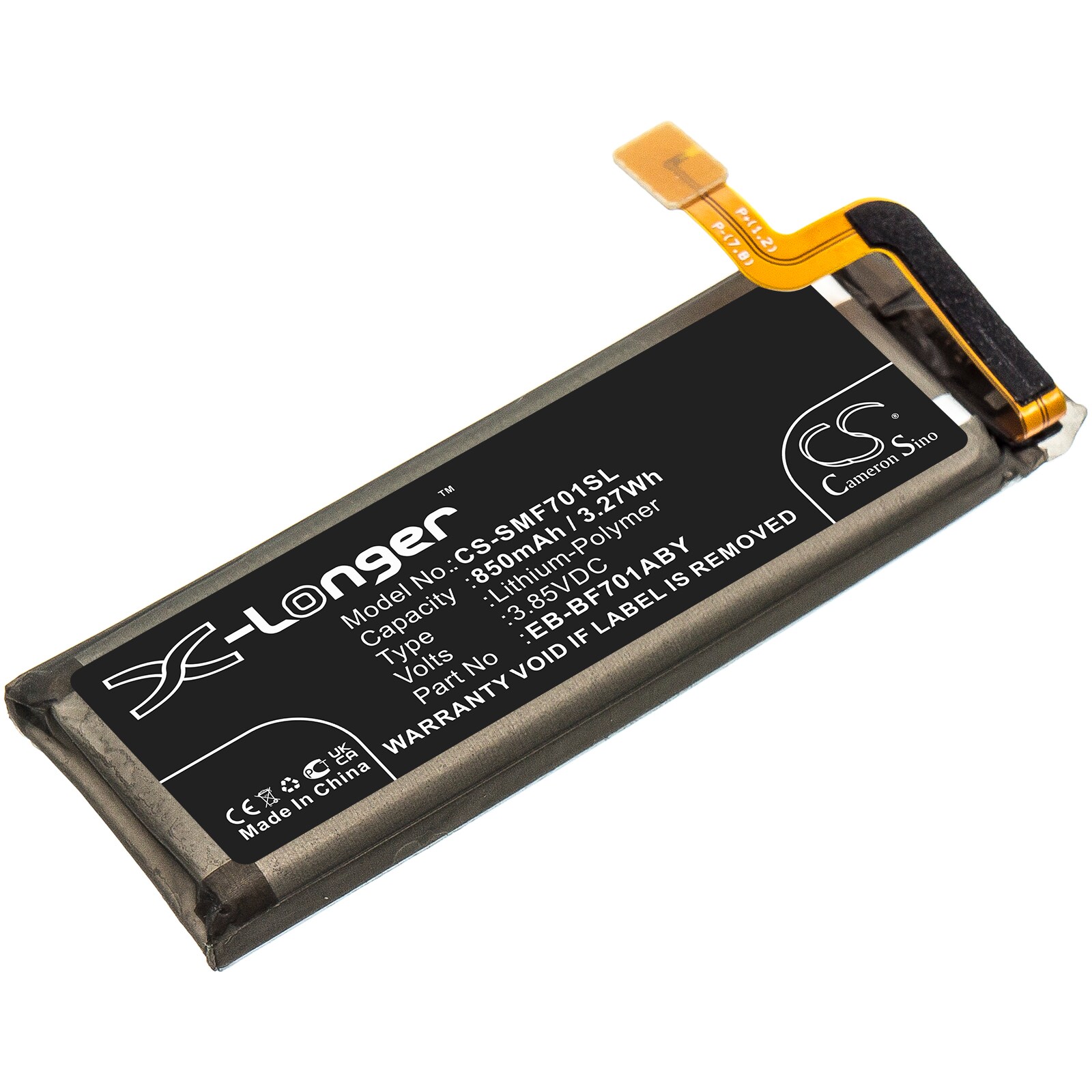 Batteri til SmartPhone, Mobil til Samsung Galaxy Z Flip, SM-F7000, SM-F700W/DS og andre.
