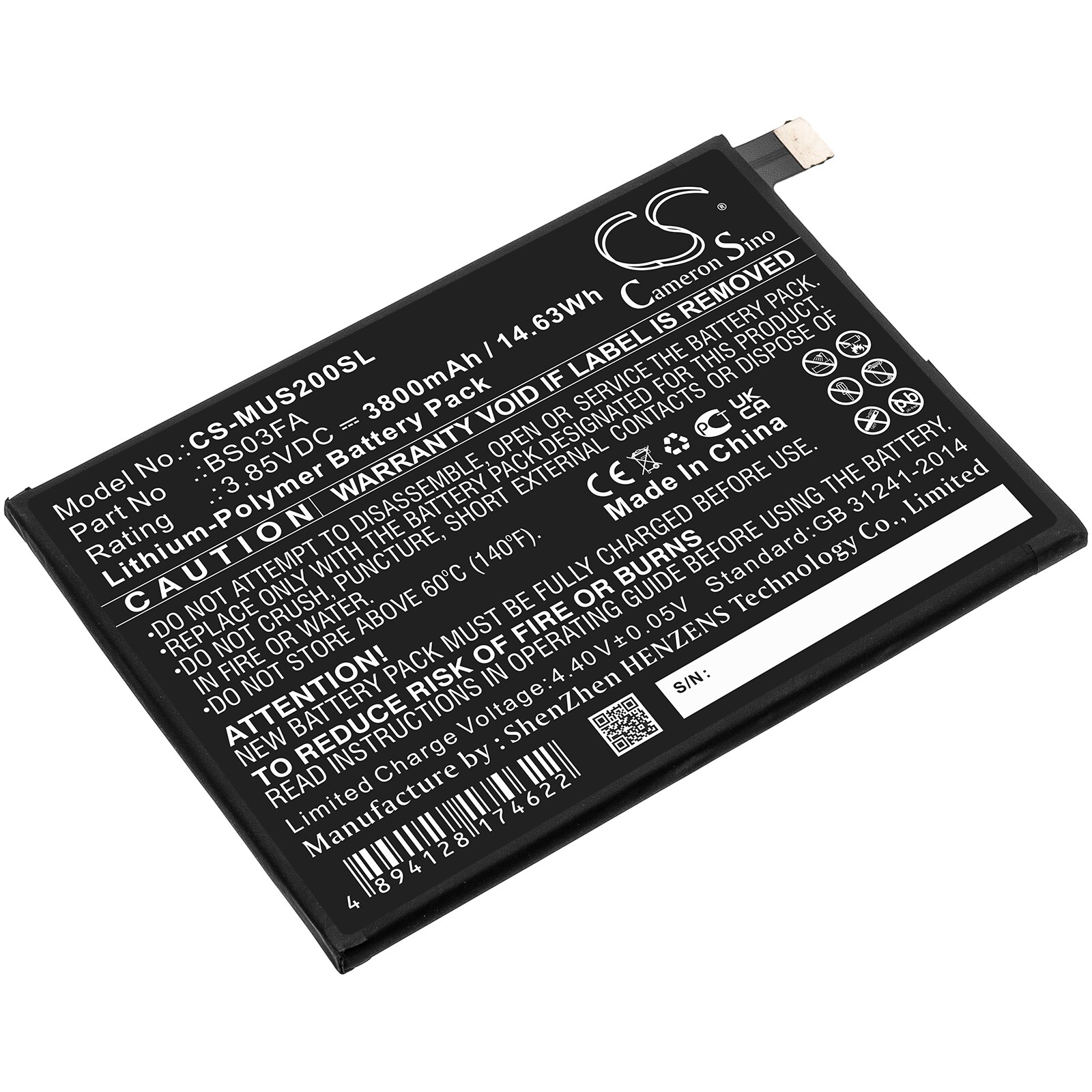Batteri til SmartPhone, Mobil til Xiaomi Black Shark 2, Black Shark 2 Dual SIM og andre.