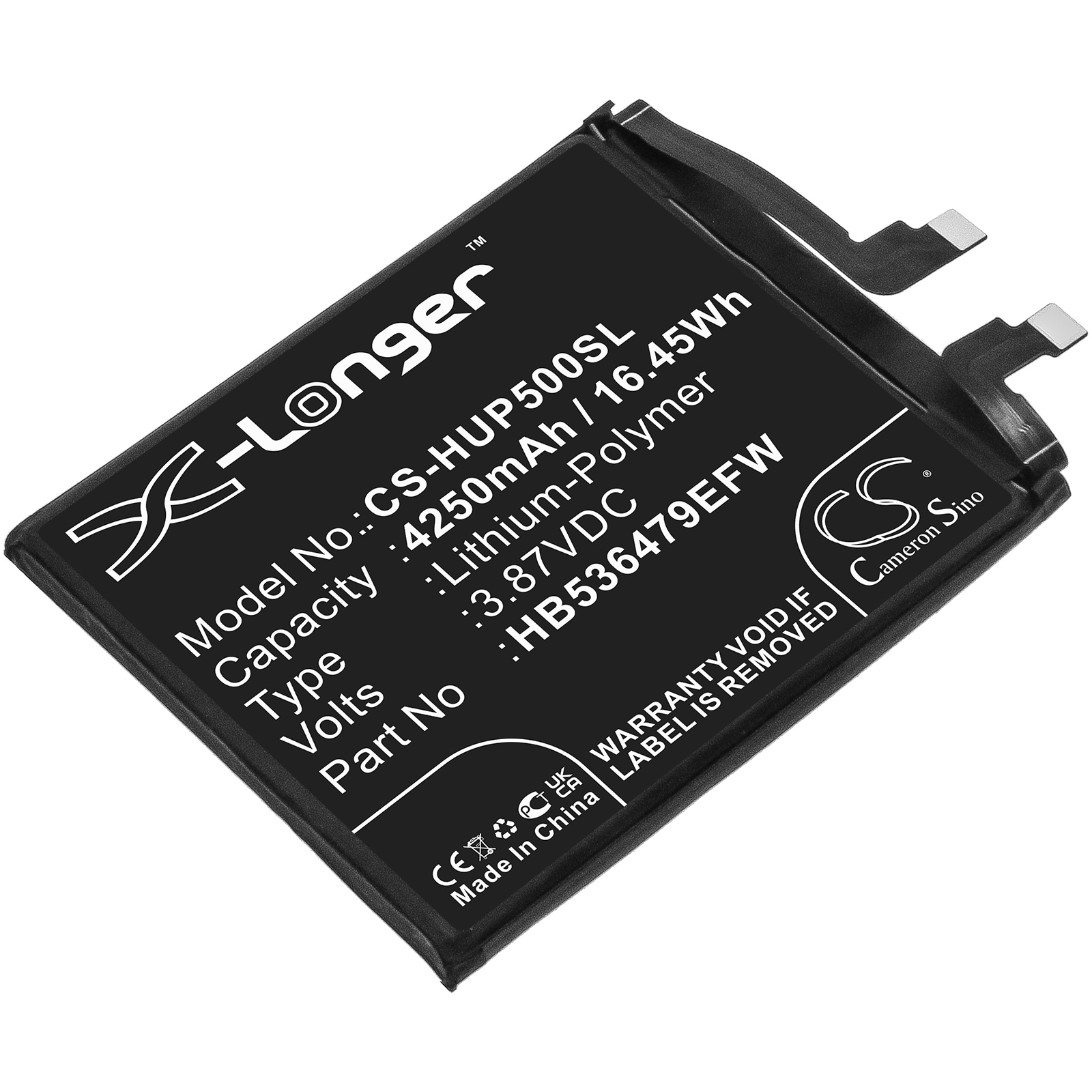 Batteri til SmartPhone, mobil til Huawei P50 Pro, JAD-LX9, JAD-L09 og andre.