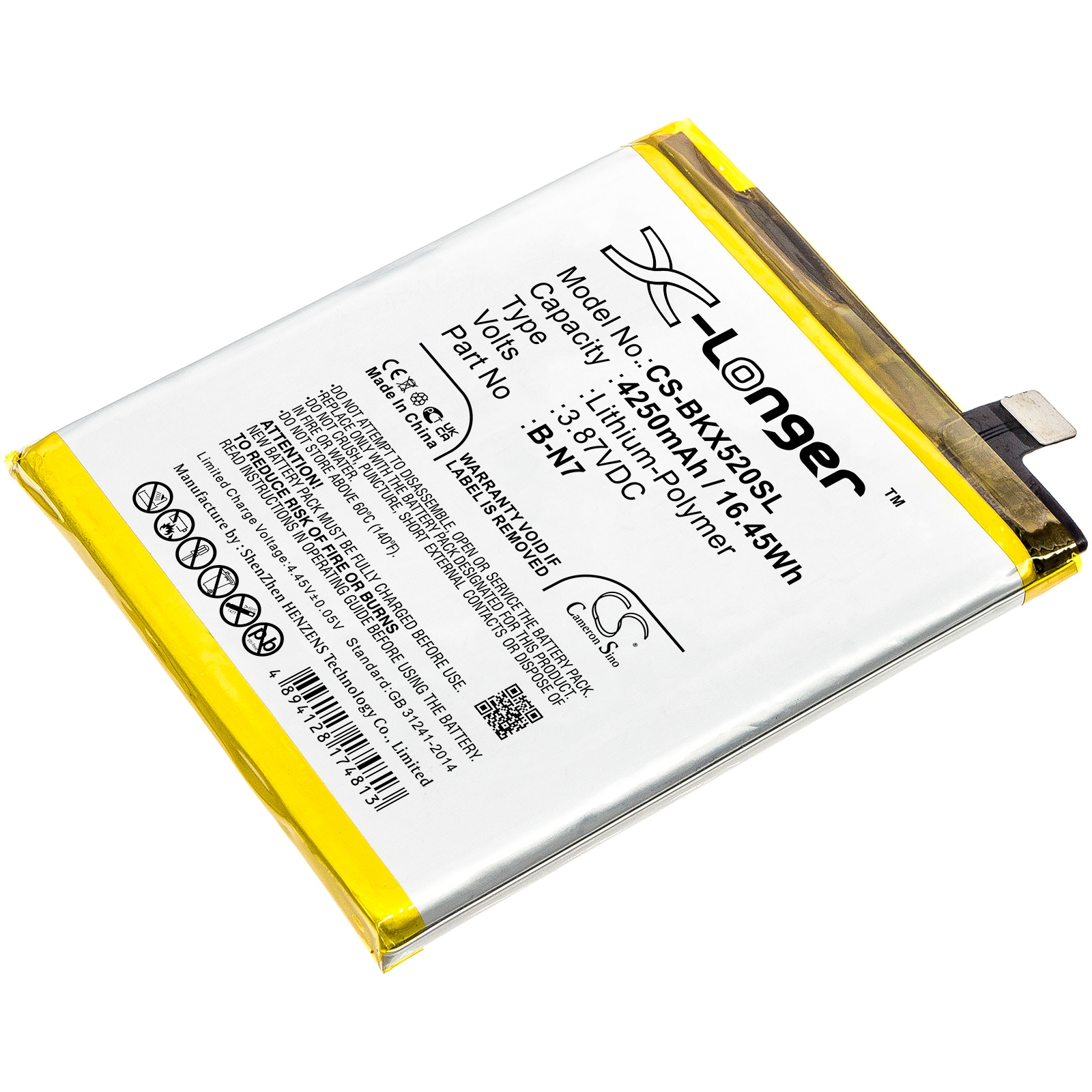 Batteri til SmartPhone, Mobil til VIVO X50 Pro+, X50 Pro Plus, V2011A