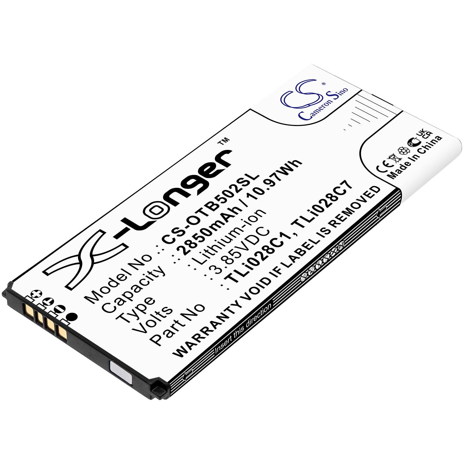 Batteri til SmartPhone, Mobil til Alcatel 1B 2020, OT-5002A, OT-5002D osv.