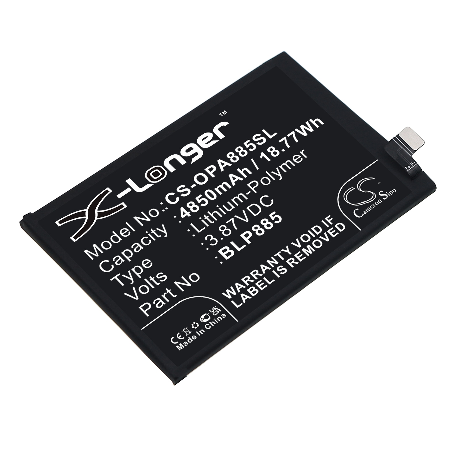 Batteri til SmartPhone, Mobil til OPPO A96, CPH2333