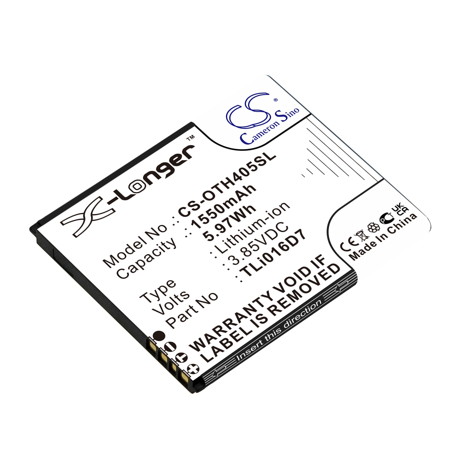 Batteri til SmartPhone, Mobil til Alcatel U3 2018 4G, OT-4055U, OT-4055J