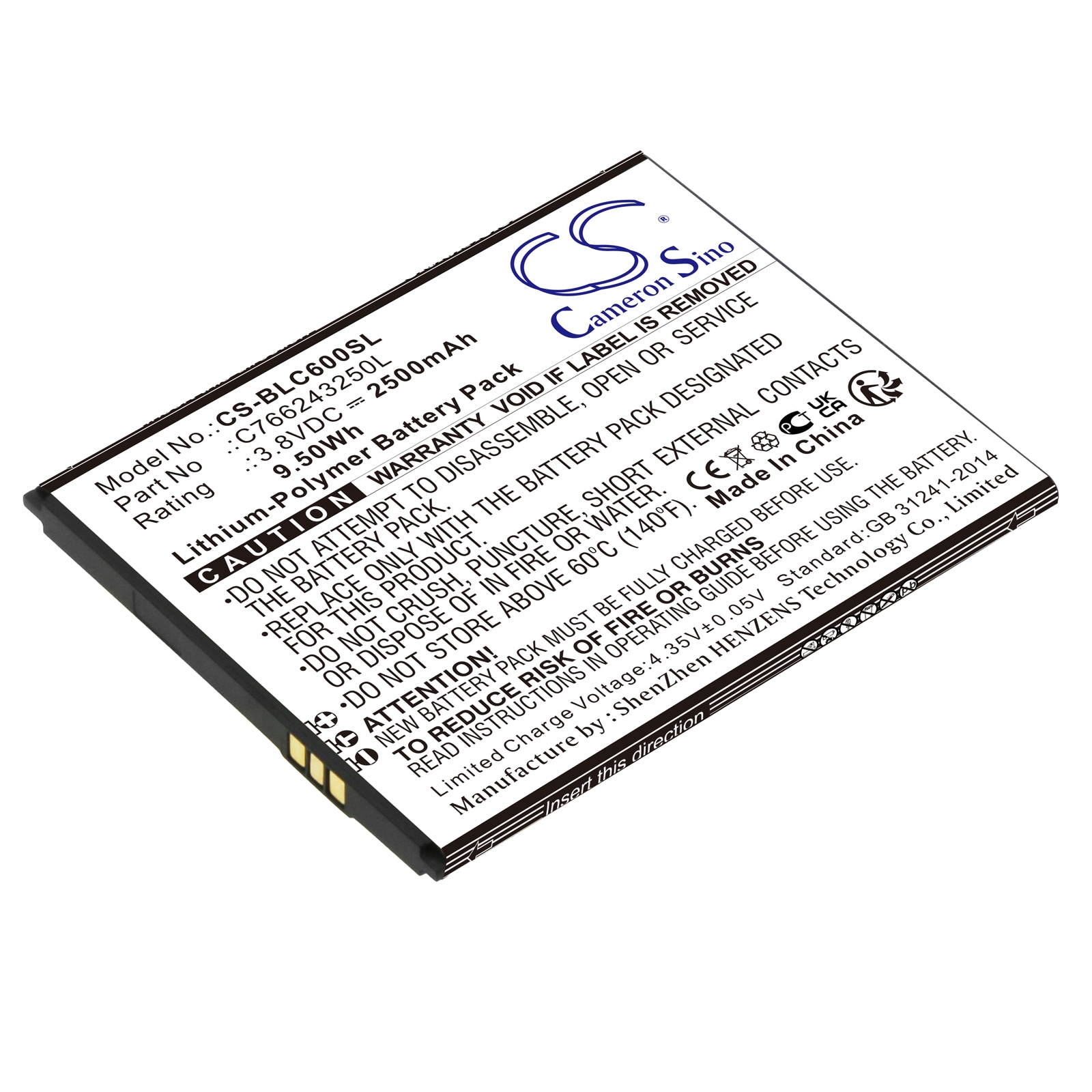 Batteri til SmartPhone, Mobil til BLU C6, C0090P