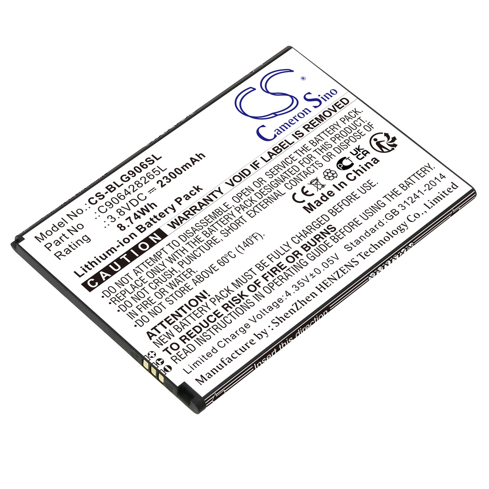 Batteri til SmartPhone, Mobil til BLU Grand XL, G150Q