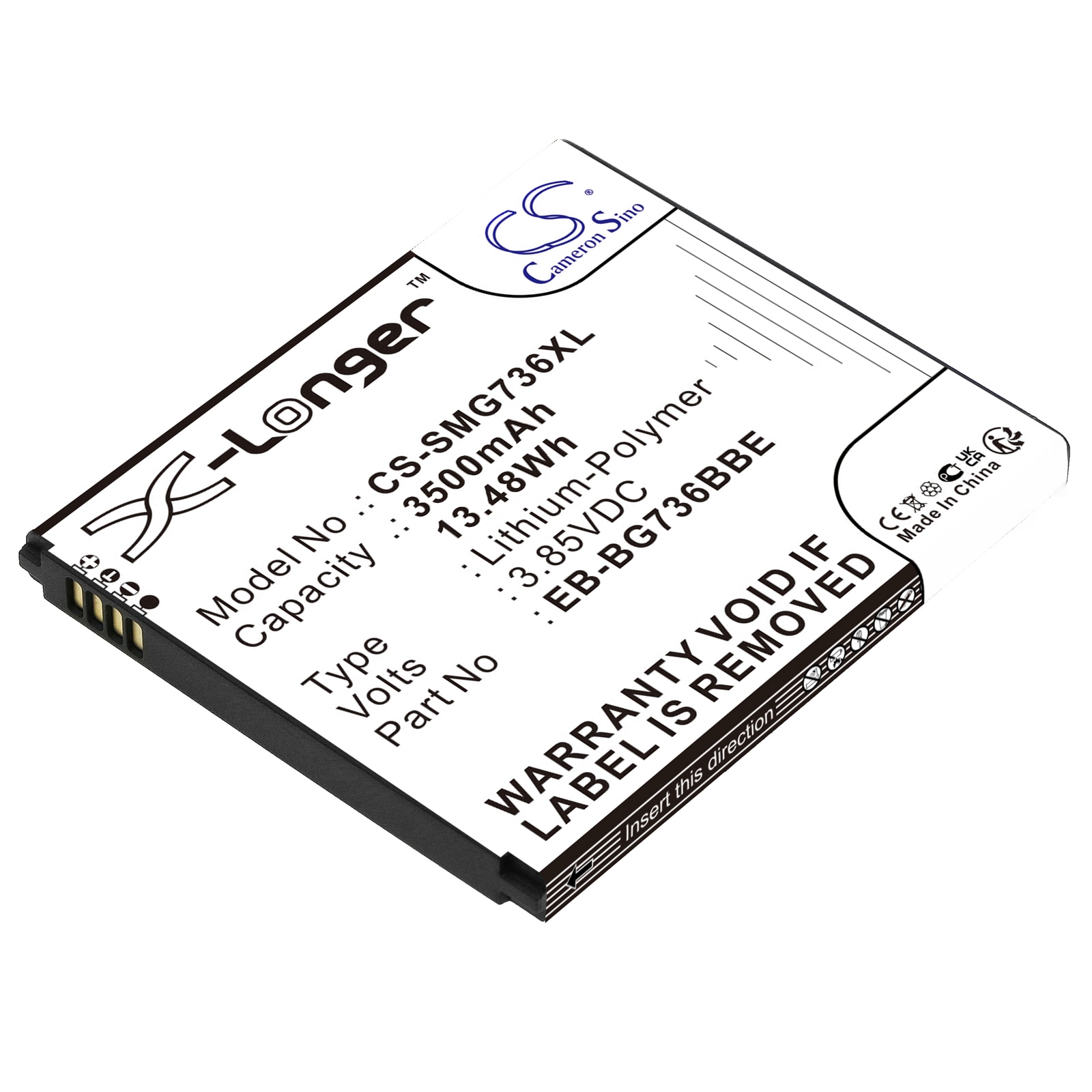 Batteri til SmartPhone, Mobil til Samsung Galaxy Xcover 6 Pro, SM-G736U, SM-G736U1 og andre.