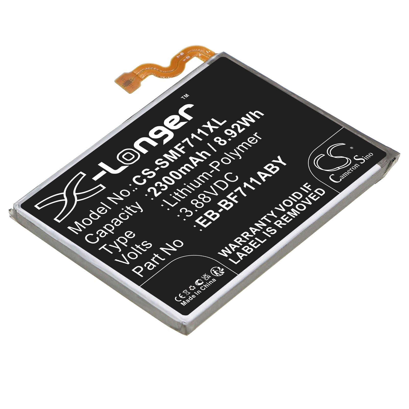 Batteri til SmartPhone, Mobil til Samsung Galaxy Z Flip 3, SM-F711B, SM-F711J og andre.